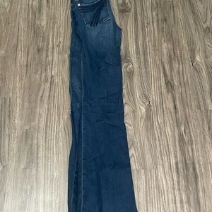 7 For All Mankind Dark Blue Flare Jeans